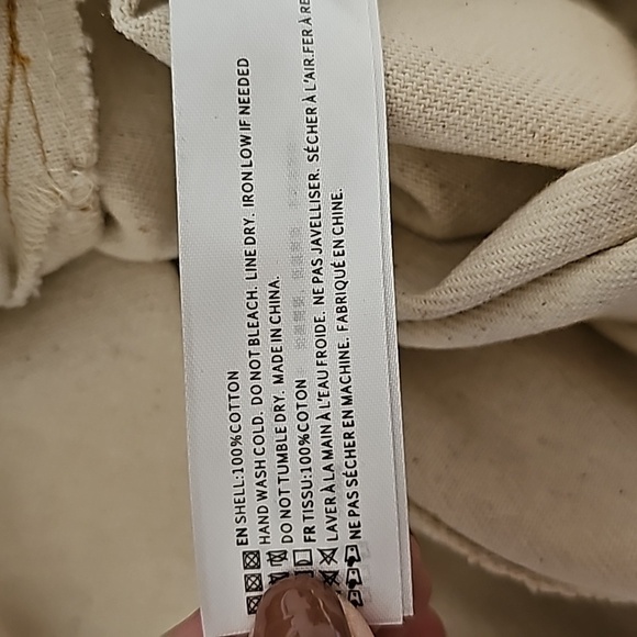 En Saison Ivory Cotton Square Neck Dress Women's Size Large NWOT - Picture 8 of 8